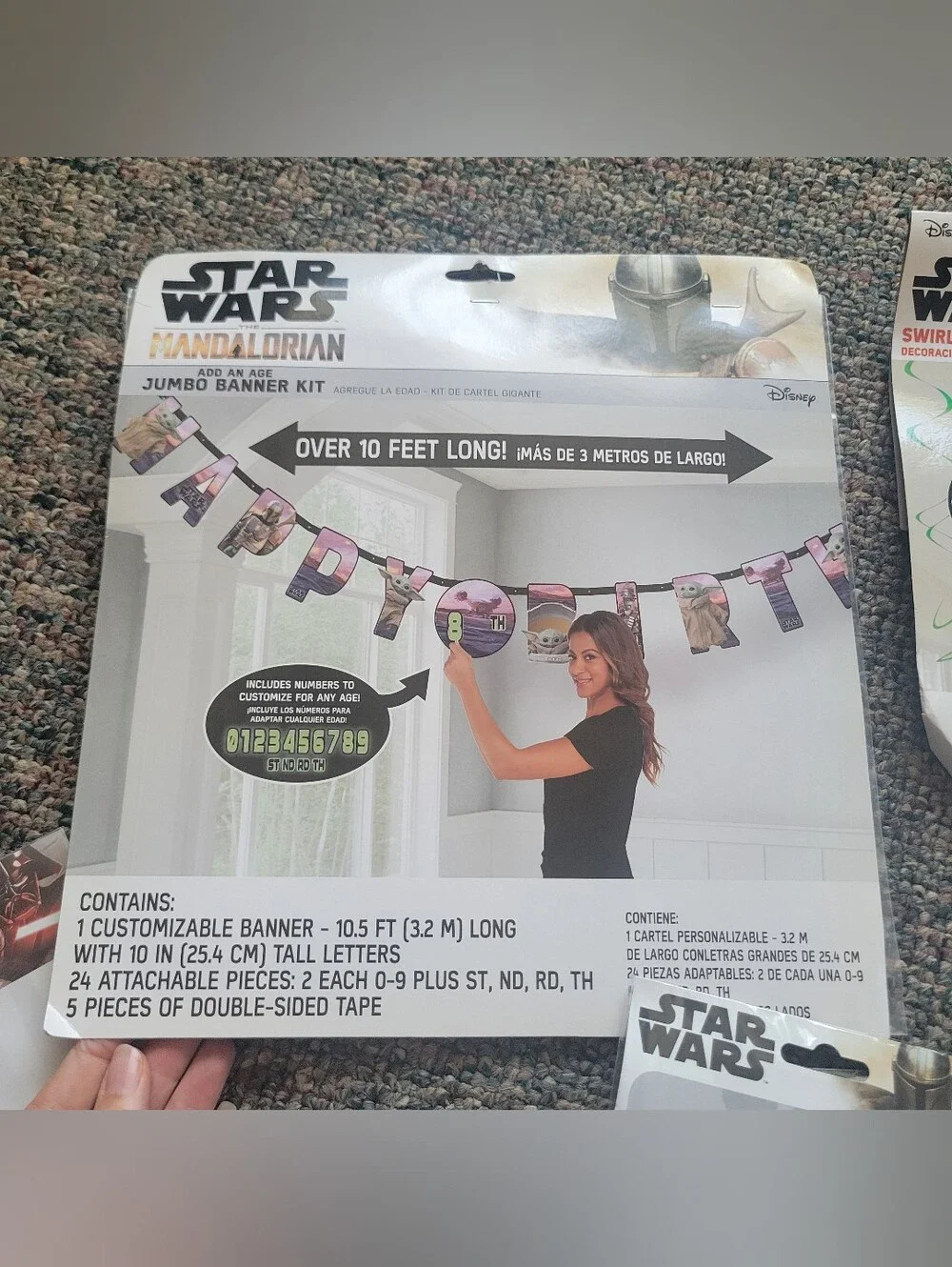 Star Wars Party Decorations Kit - Black, White, Purple, Green, Blue